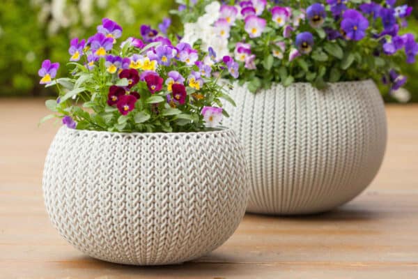 Come sistemare vasi di fiori in giardino?